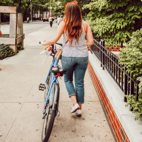 Athleta Sculptek Slim Straight Jeans In Lapis Wash - Picture 2 of 10